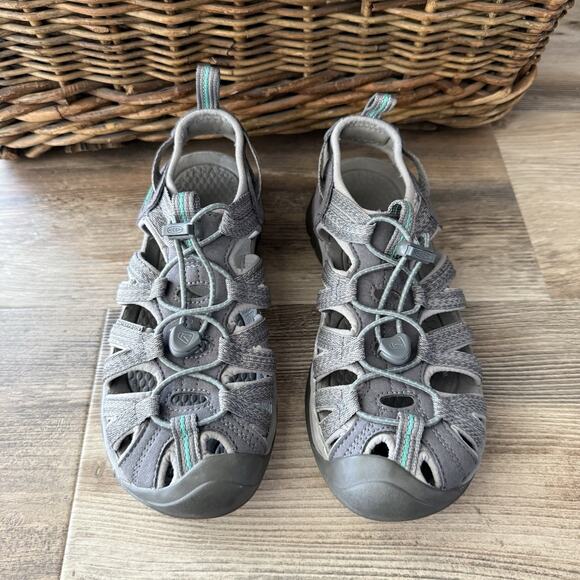KEEN Whisper Women’s Gray Sandals Size 6 US / 36 EU Water Hiking Outdoor - Picture 2 of 9